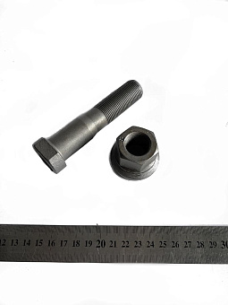 Болт + Гайка в сборе задн. колеса ЕВРО (L=105 мм,М22 - 10,9 прочность) (ТЕФЛОН) (MR)