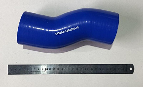 Патрубок радиатора нижний S-образный (L=225мм,d=70) 4-х слойный (СИЛИКОН) С/К