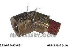 Штуцер-угольник 45* клапана воздушного двойного Н-образного, цил.перекл.пер. (9JS135A)