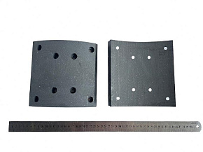 Накладка тормозная передняя (сверленная) Ш-180 mm (ТРИБО)