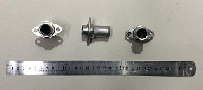Фланец радиатора отопителя нового образца металлический (D-19 mm) (МАЗ)