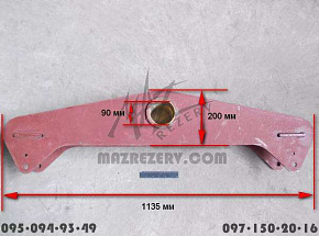 Балансир полуприцепа в сборе со втулками (L-1135 mm) (Беларусь) 93866-2918010