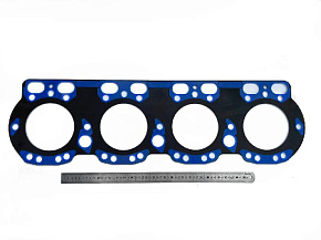 Прокладка гол. блока нов.обр общ.гол. стальная СИНИЙ СИЛИКОН ЯМЗ-238ДЕ2,7511 (MR)