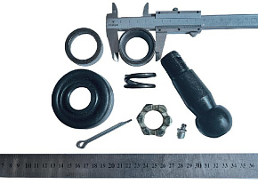 Р/к рулевого наконечника (полный) (палец+сухари+пружина+уплотнитель+гайка) (MR) !!! НЕСТАНДАРТ !!!