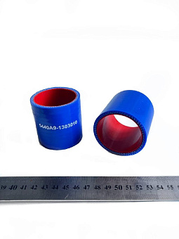 Патрубок радиатора верхний нового образца (50х60 d=50 mm) 4-х слойный (СИЛИКОН)