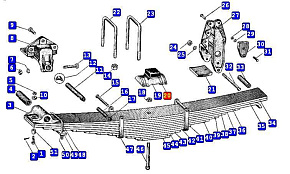 Буфер передней рессоры (МАЗ)