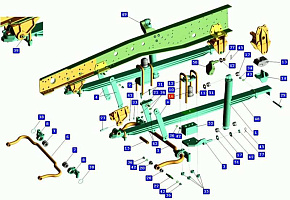 Буфер передней 3-х листовой рессоры (отбойник)