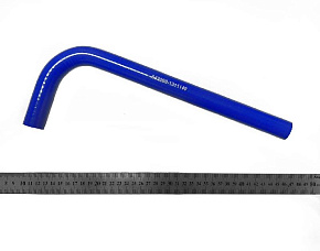 Патрубок расширительного бачка угловой Г-образный (L1-330/L2-110/d-16) 4-х слойный (СИЛИКОН)