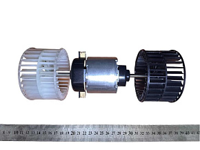 Моторчик отопителя 2-х штоковый нового образца в сборе с роторами МАЗ-5440,6430 (MR)
