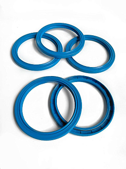 Манжета коленчатого вала задняя 140х170 с насечкой улучшенная (синяя) (MR)