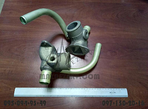 Патрубок радиатора аллюминиевый (МАЗ) ОРИГИНАЛ