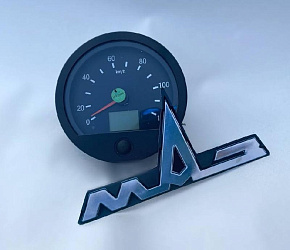 Спидометр электронный (круглый) нов. обр под датчик ПД-8093-2 или ПД-8089-1 (ВЗЭП, Беларусь)