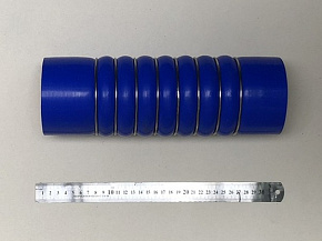 Патрубок интеркуллера (гофра) ЯМЗ-536.650,651 (90х281 mm d=90 mm) 4-х слойный (СИЛИКОН)