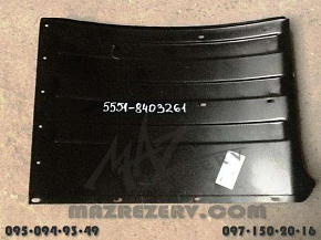 Брызговик кабины задний (левый,металл.) (кабина без спальника) (МАЗ)