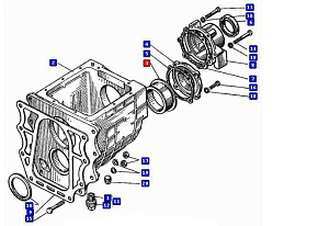 Гнездо заднего подшипника промежуточного вала делителя (ТМЗ)