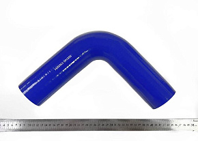 Патрубок радиатора угловой (L1-220/L2-220/d-60/угол 90) 4-х слойный (СИЛИКОН) С/К