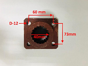Фланец КОМ (4 отв. квадратный) кран Ивановец (Беларусь)