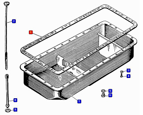 Прокладка поддона ЯМЗ-236 (MR)