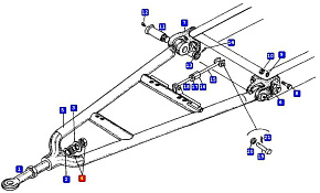 Гайка петли сцепной ЕВРО М45х3 (МАЗ)