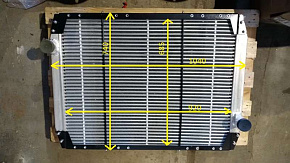 Радиатор водяной алюминиевый на двигатель OМ906LA АВТОБУСЫ МАЗ 103,104,107,203 (MR)