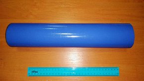 Патрубок радиатора нижний нового образца (70х80х375 d=70 mm) 4-х слойный (СИЛИКОН) С/С