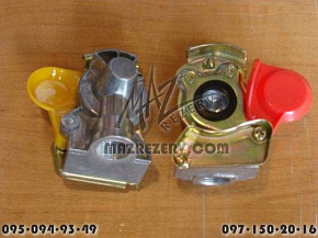 Головка соединительная ПАЛМ (к-кт 2шт.) М16х1,5 (с клап.+без клап.) 64226-3521113 (MR)