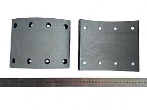 Накладка тормозная (сверленная) Ш-160 mm (ТРИБО) толщина 18 mm