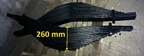 Рессора задняя МАЗ (18-ти листовая L-1560 mm толщина пакета 260 mm) (БЗРП)