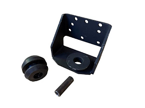 Кронштейн боковой опоры двигателя нов. обр. (задний левый) (кронштейн+амортизатор+втулка) (MR)