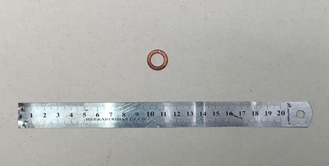 Шайба медная М10х16