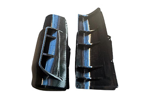 Панель передка нового образца правая (ноздря) (без кронштейнов, черная) ЕВРО-3 (MR)