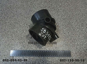 Переходник воздушного фильтра угловой нового образца с отводом (D-90 mm) (MR)