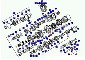 Шестерня 1-й пер.втор.вала КПП-543205 (z=38) (МАЗ)